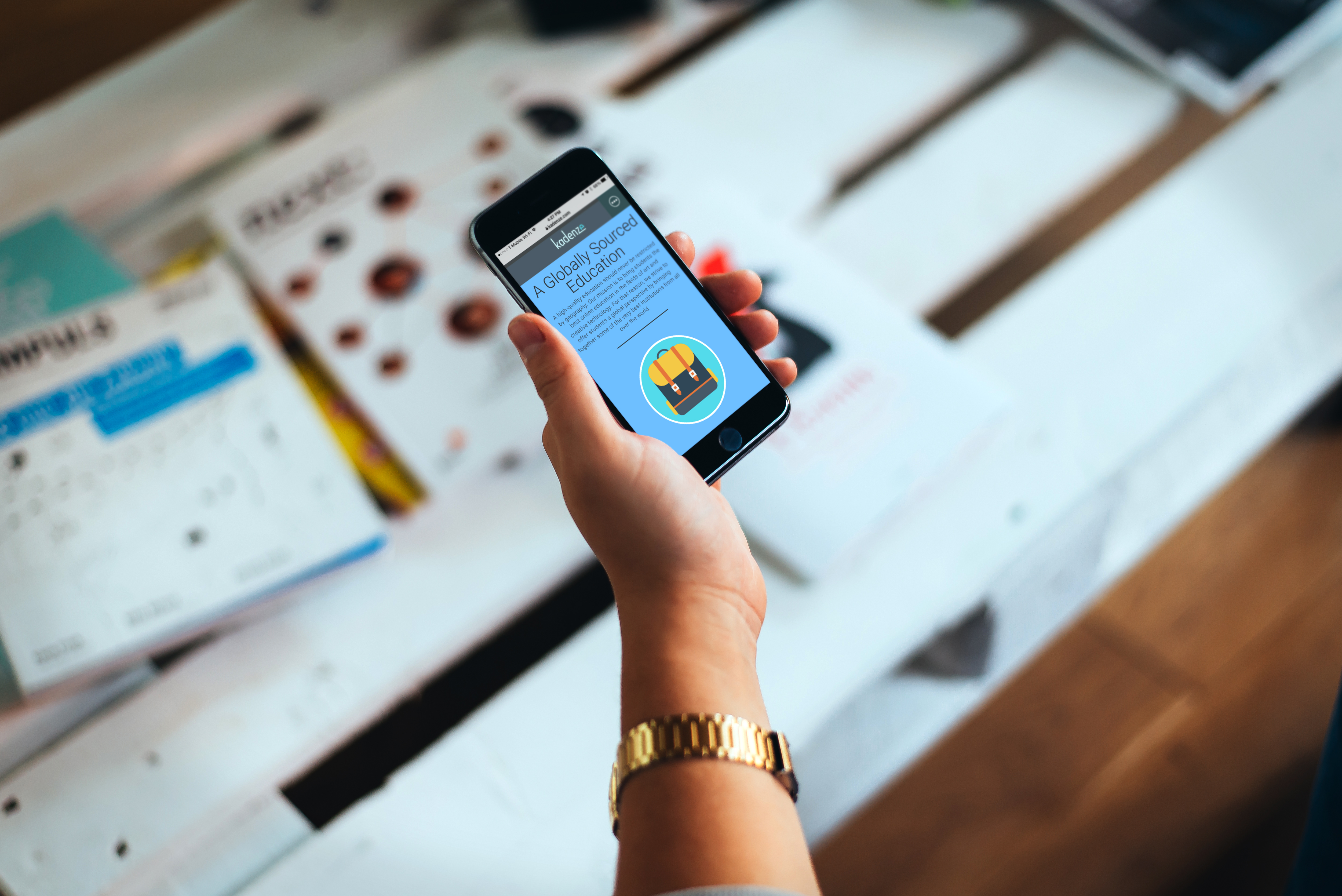 Kadenze on a smartphone screen