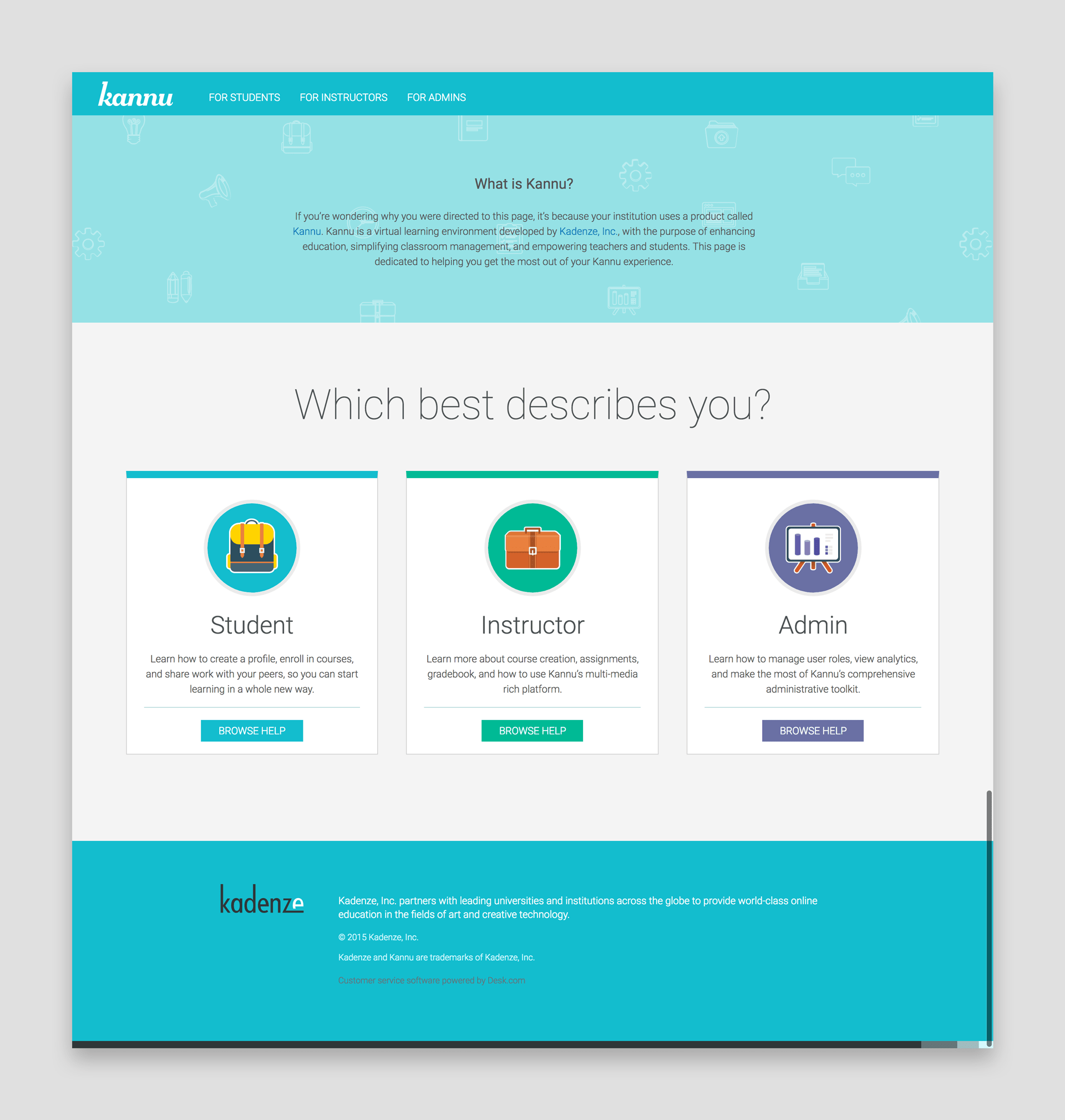 Kannu Help overview