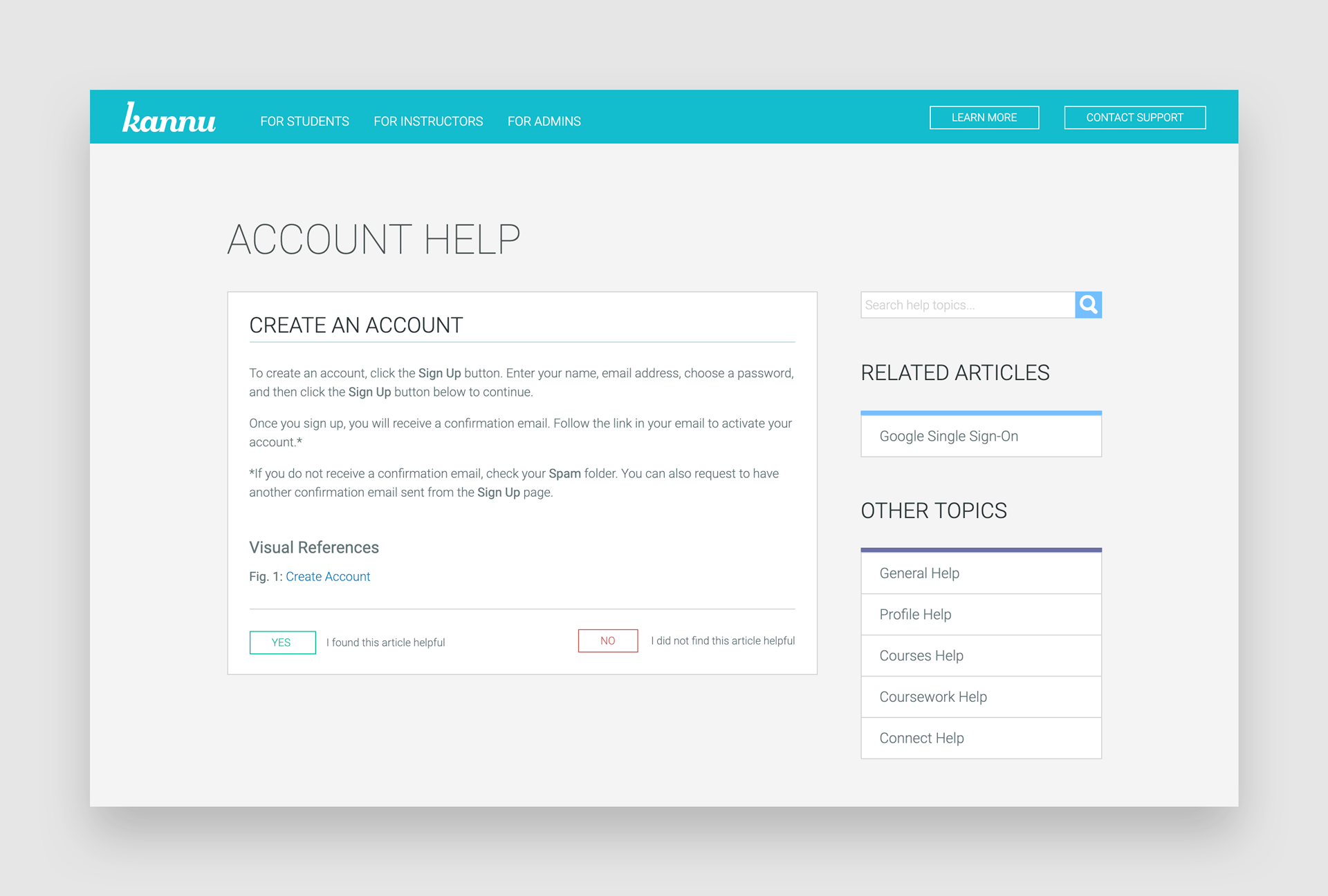 Kannu Help article