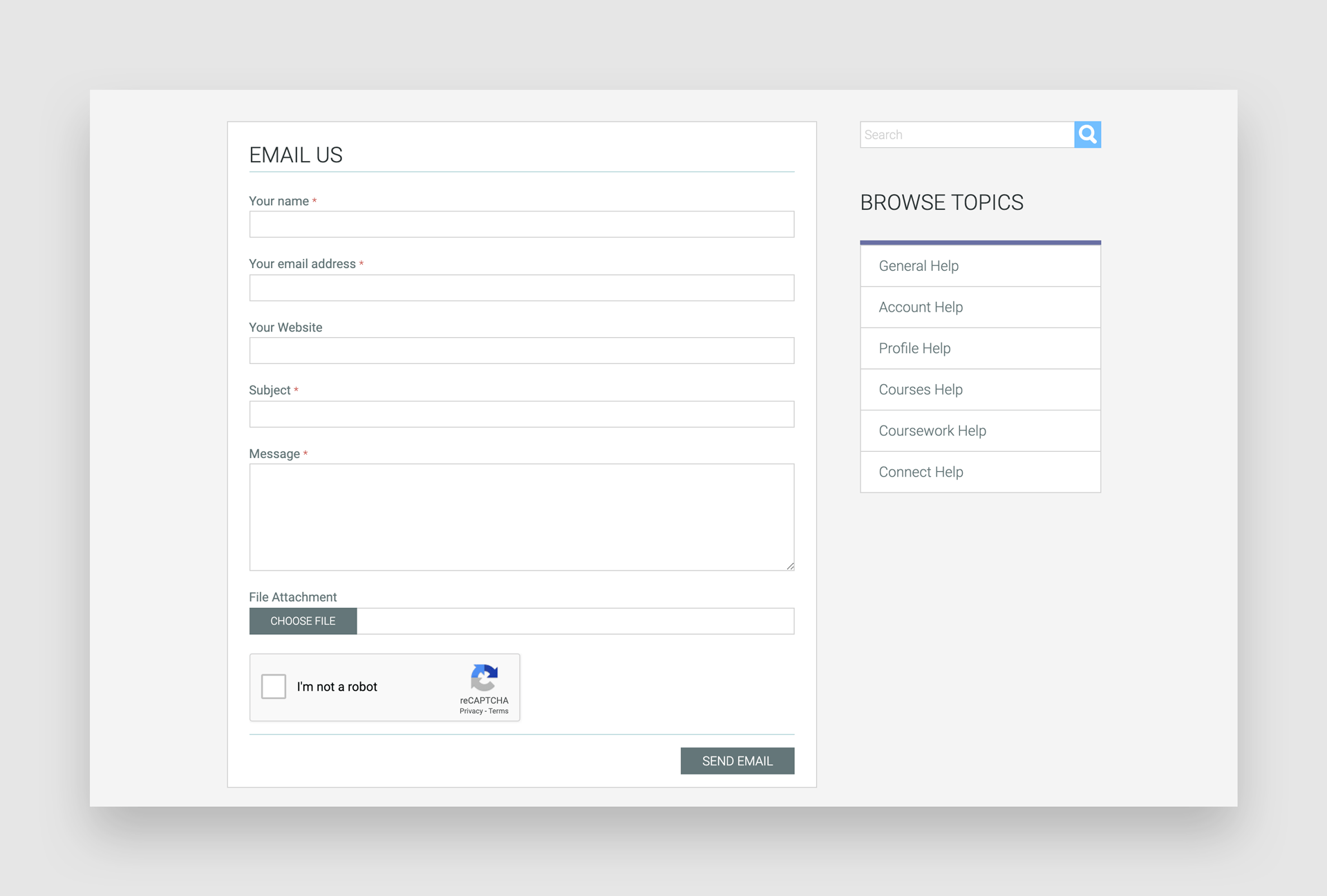 Kannu Help contact form