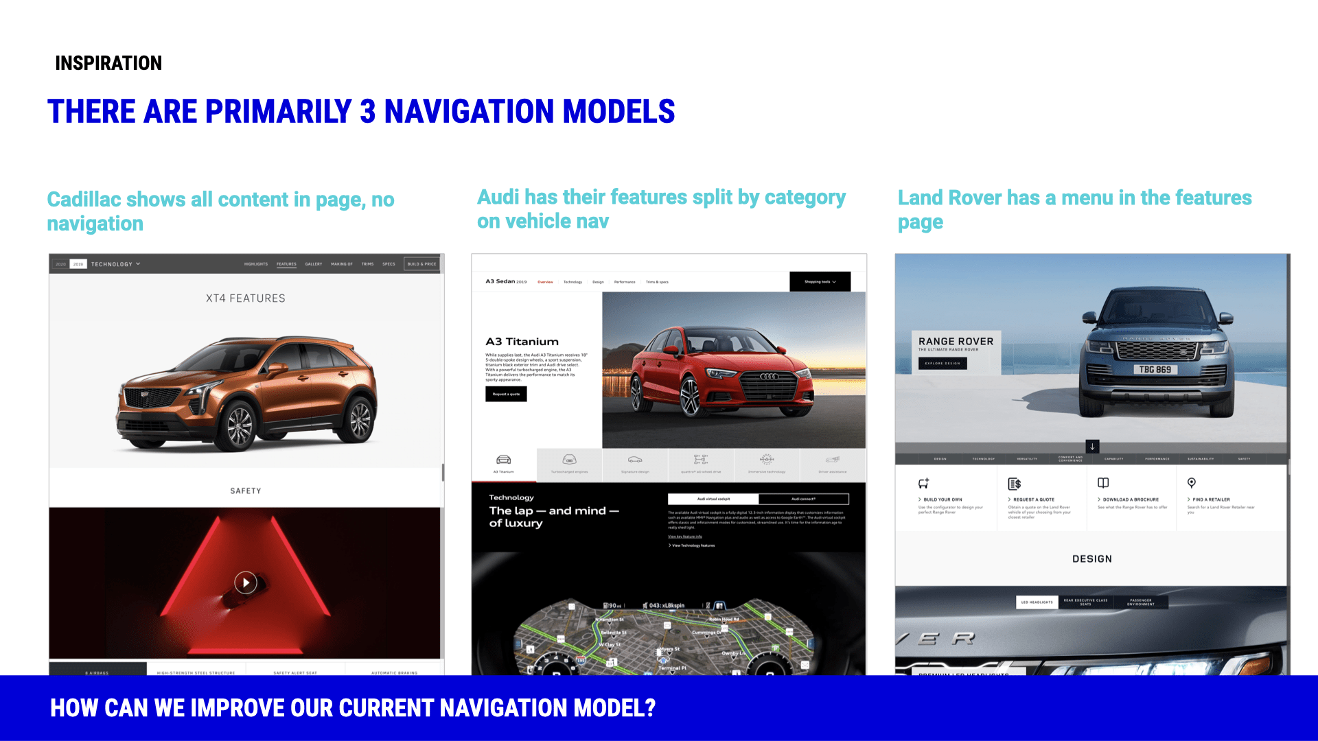 Competitive: navigation